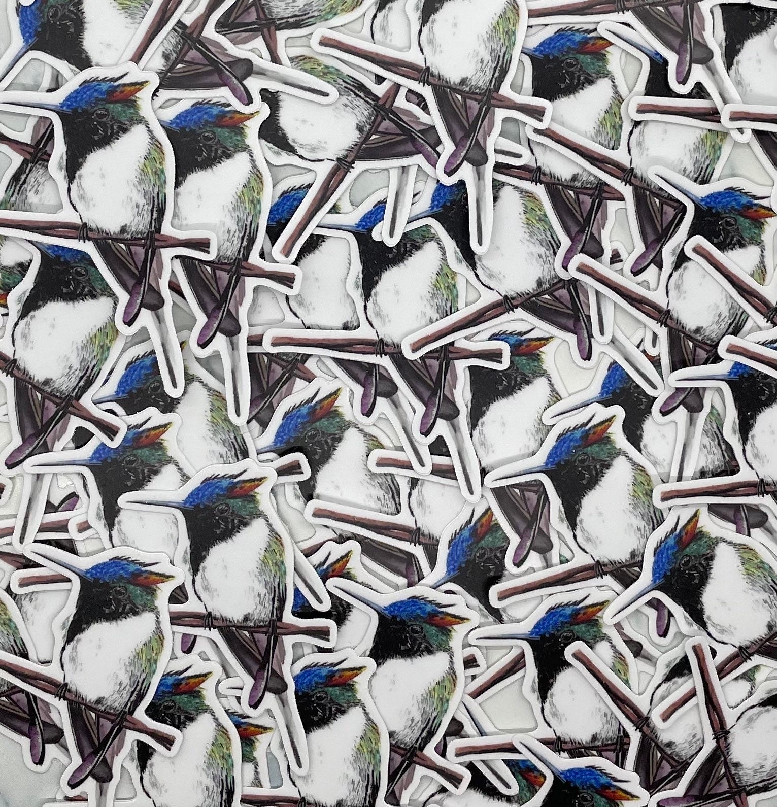Horned Sungem - Bird Art by KB - Sticker