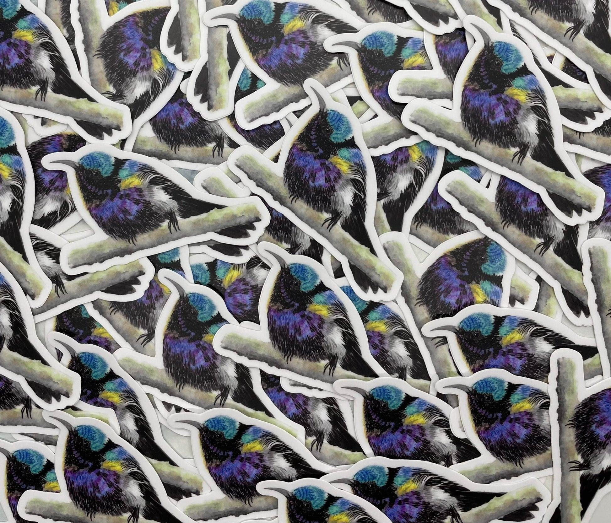 Copper-throated Sunbird - Bird Art by KB - Sticker