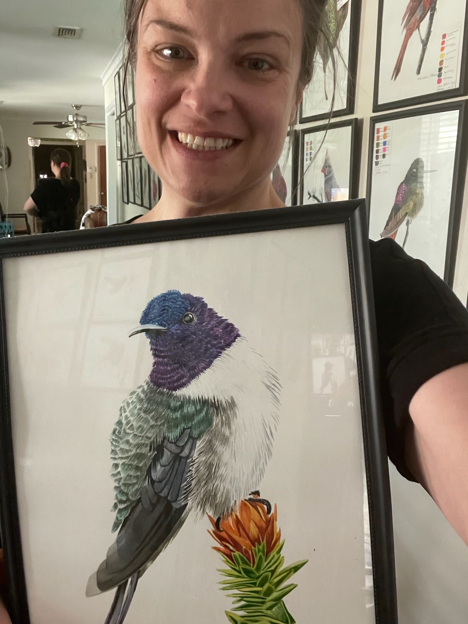 Ecuadorian Hillstar - Bird Art by KB - Original
