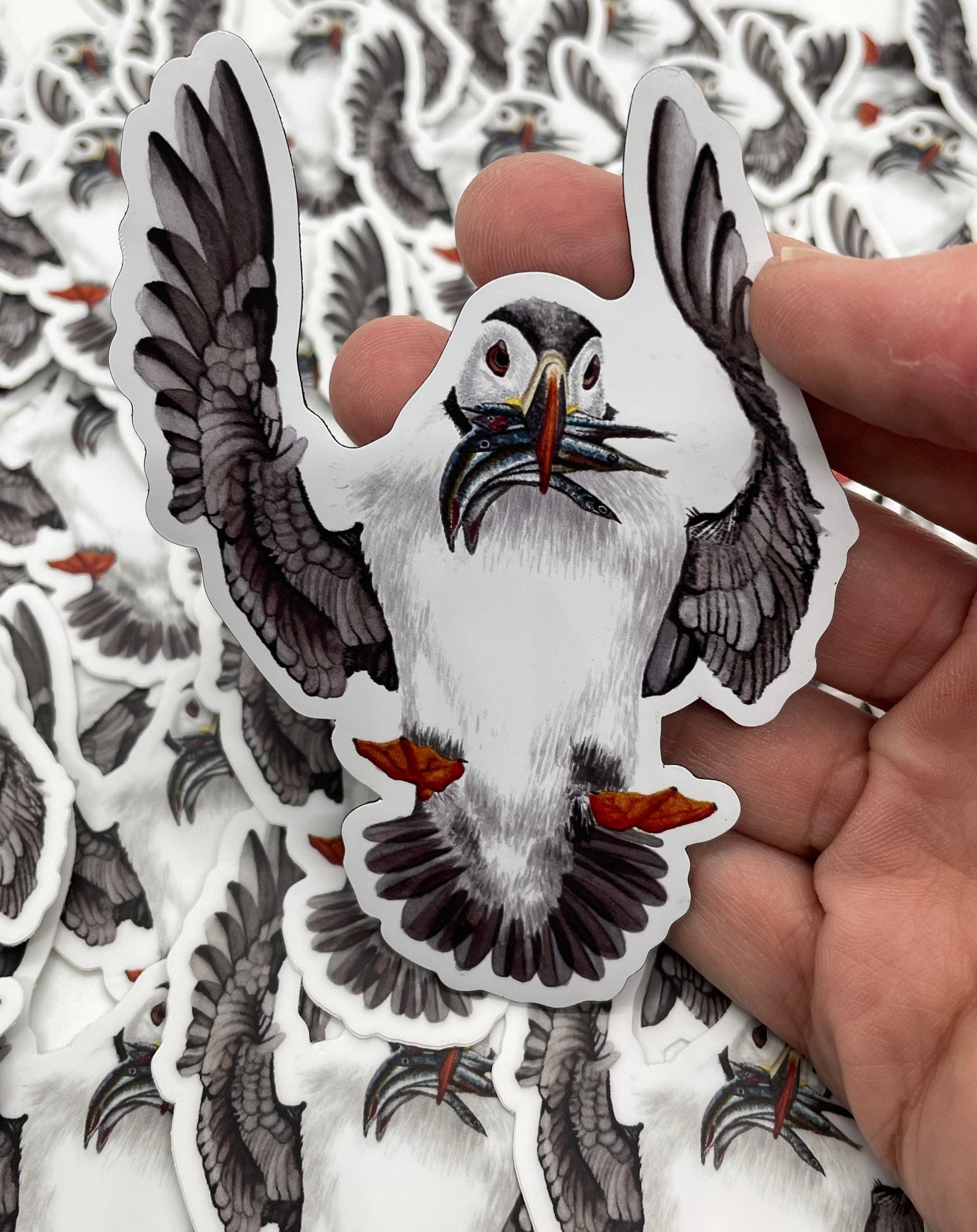Puffin - Bird Art by KB - Magnet