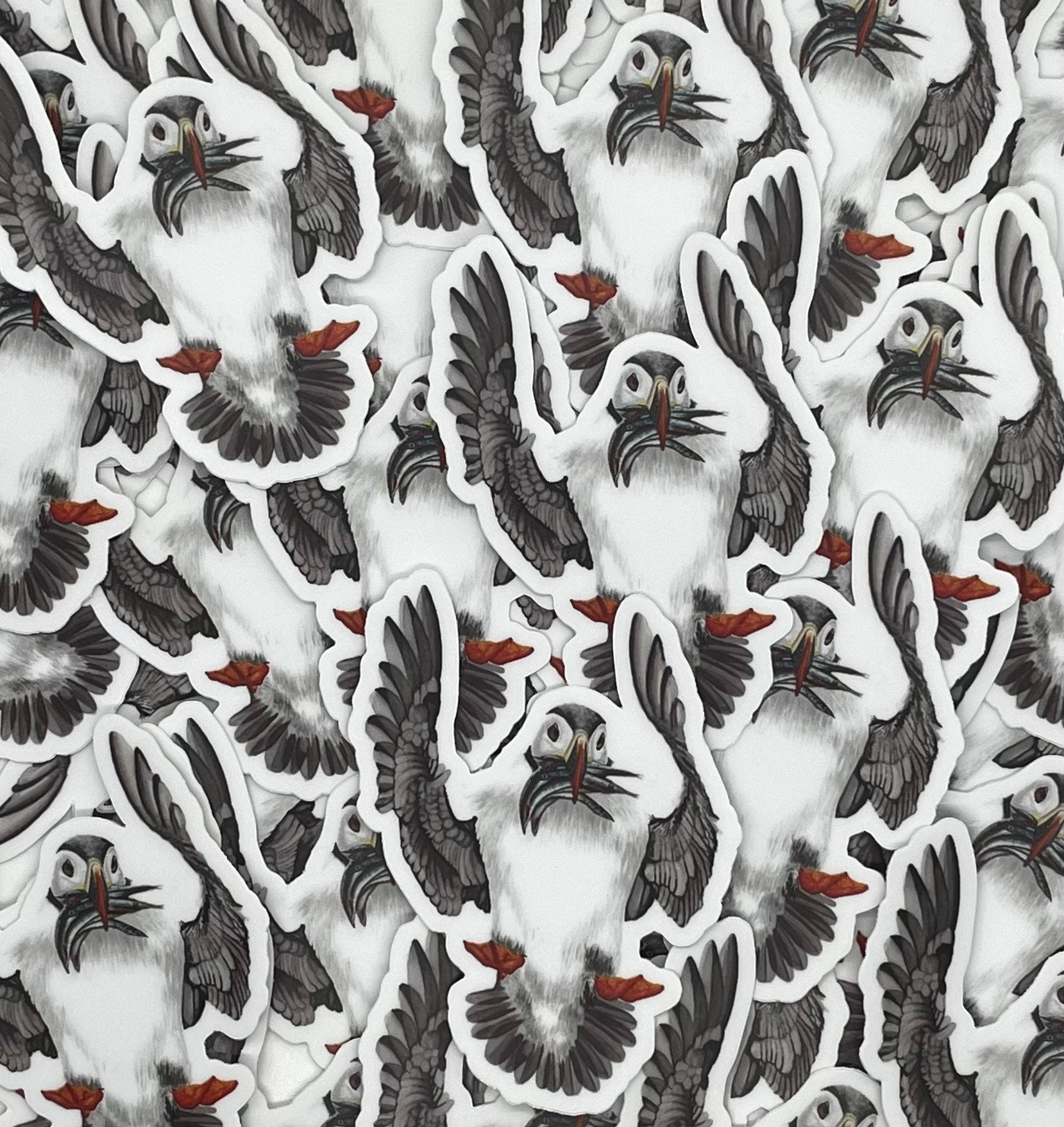 Puffin - Bird Art by KB - Sticker
