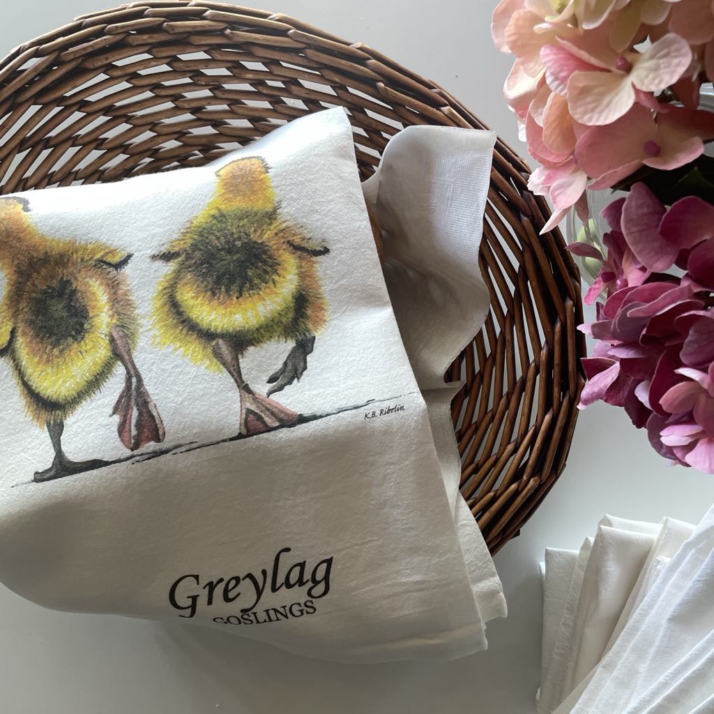 Greylag Goslings - Bird Art by KB - Towel 2