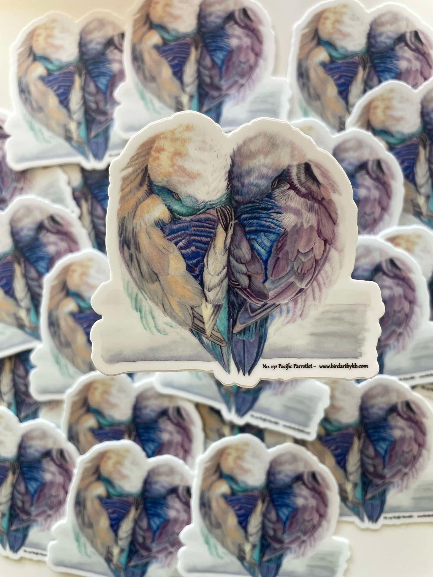 Pacific Parrotlet - Bird Art by KB - Sticker