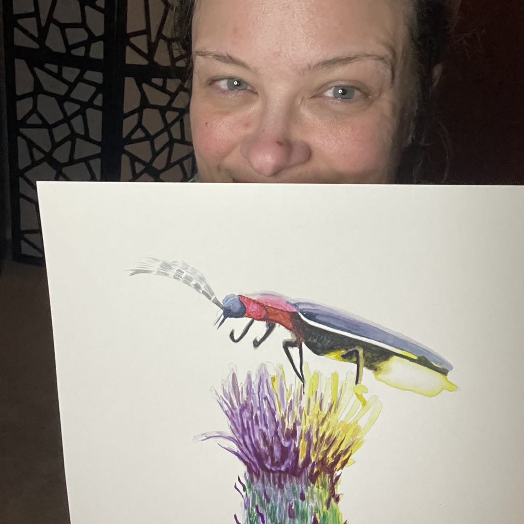 Firefly - Bird Art by KB - Original