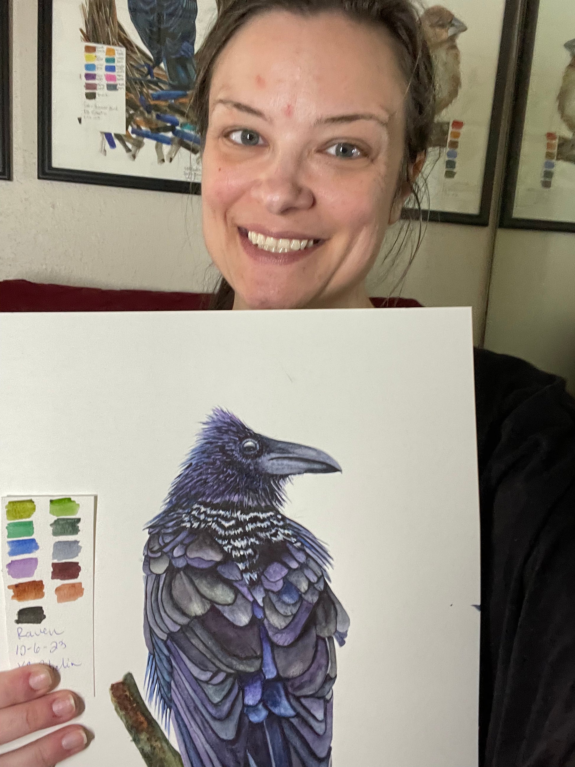 Raven - Bird Art by KB