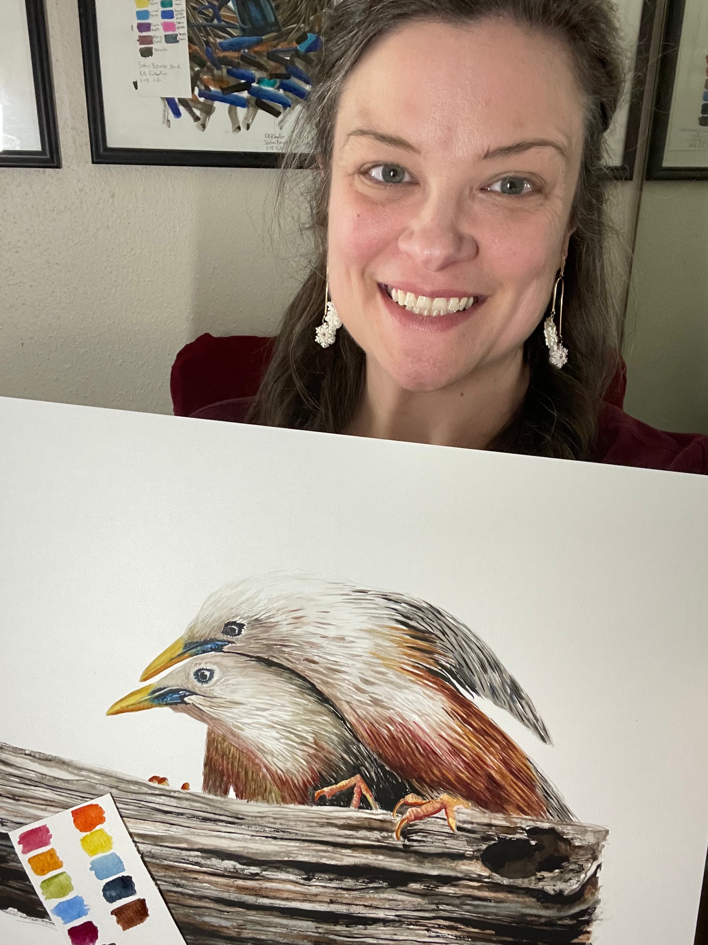 Malabar Starling - Bird Art by KB