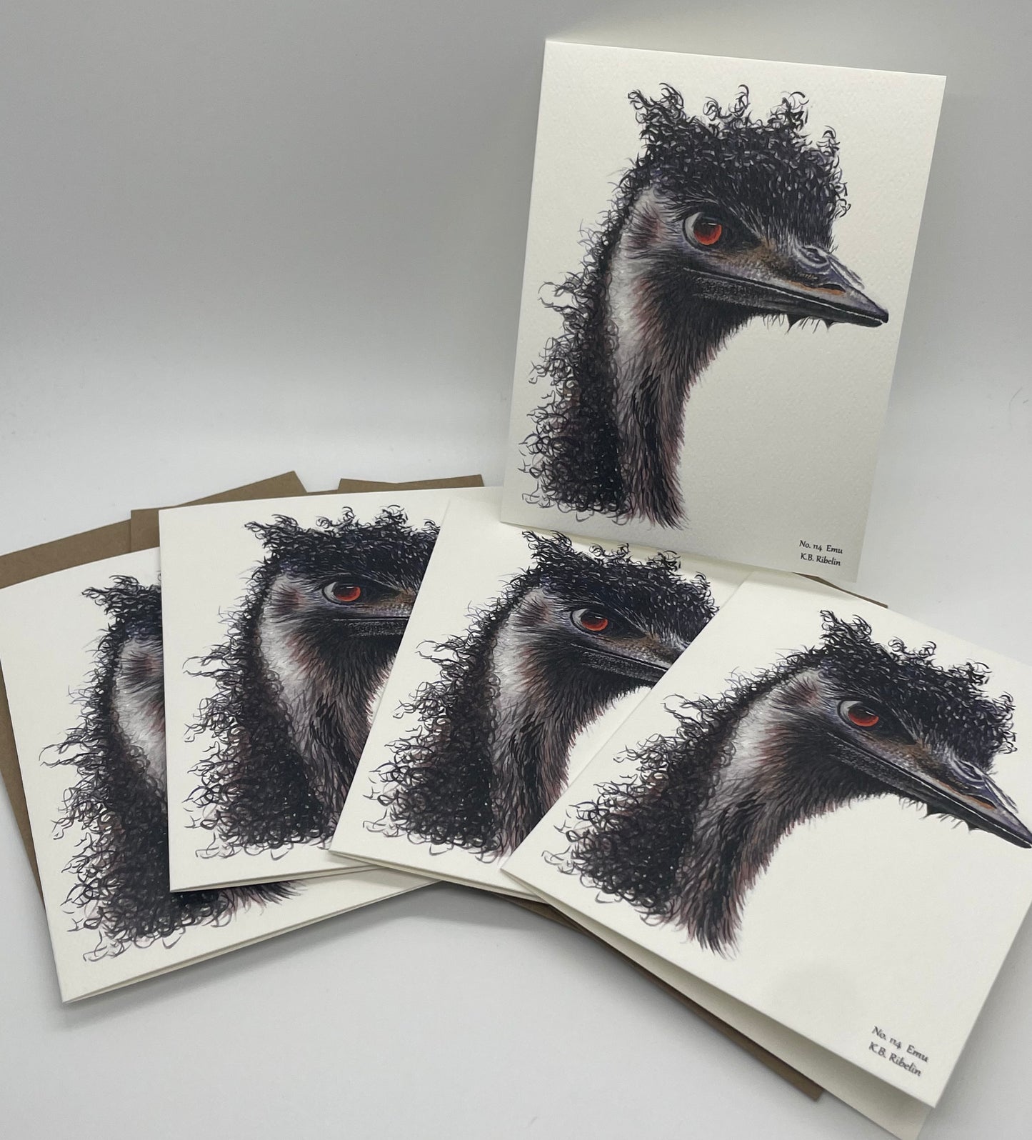 Emu - Bird Art by KB
