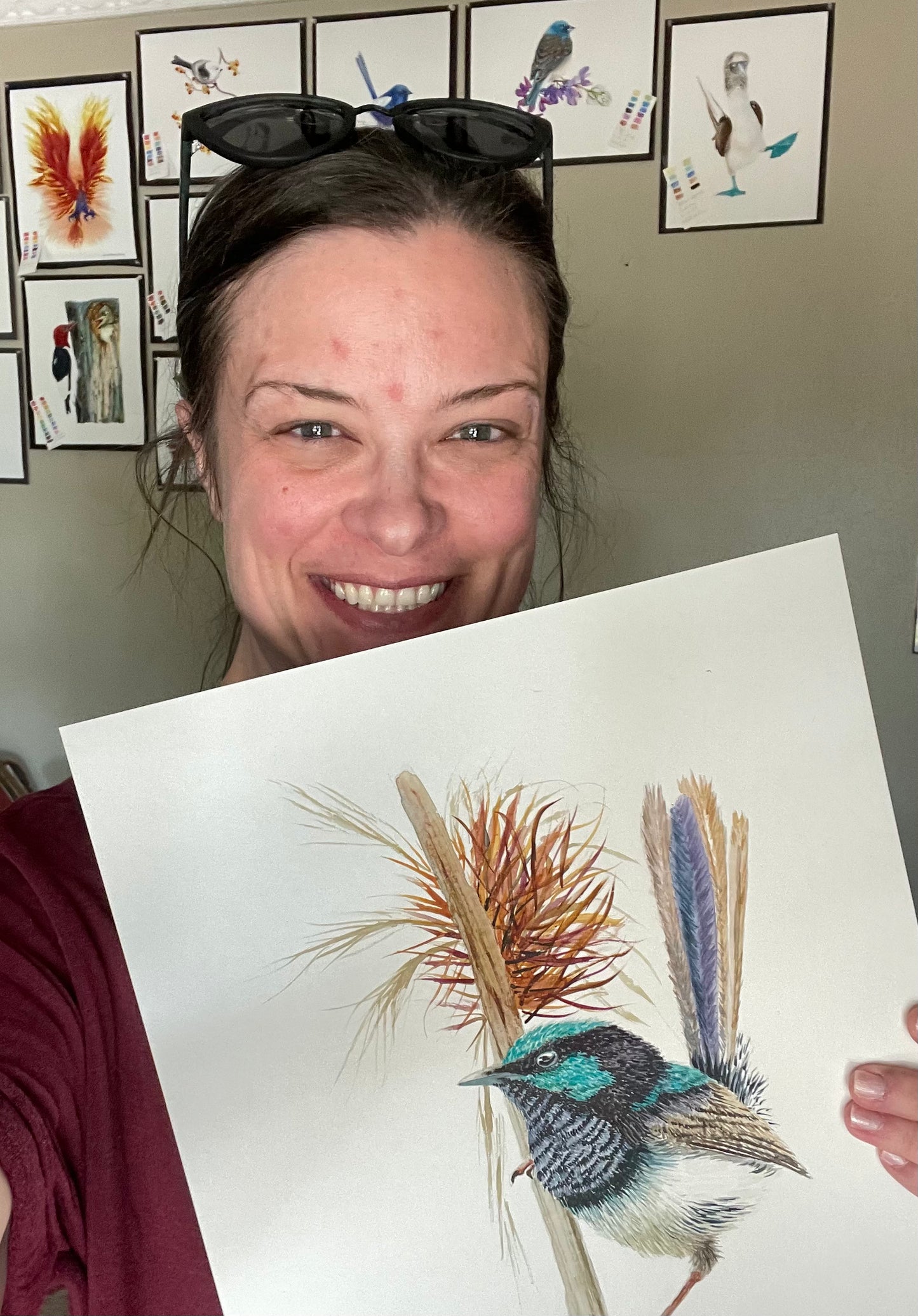 Superb Fairywren - Bird Art by KB