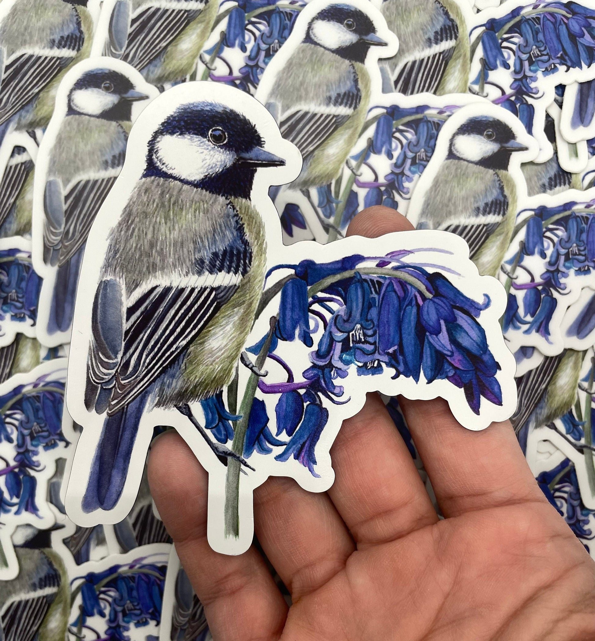 Great Tit - Bird Art by KB