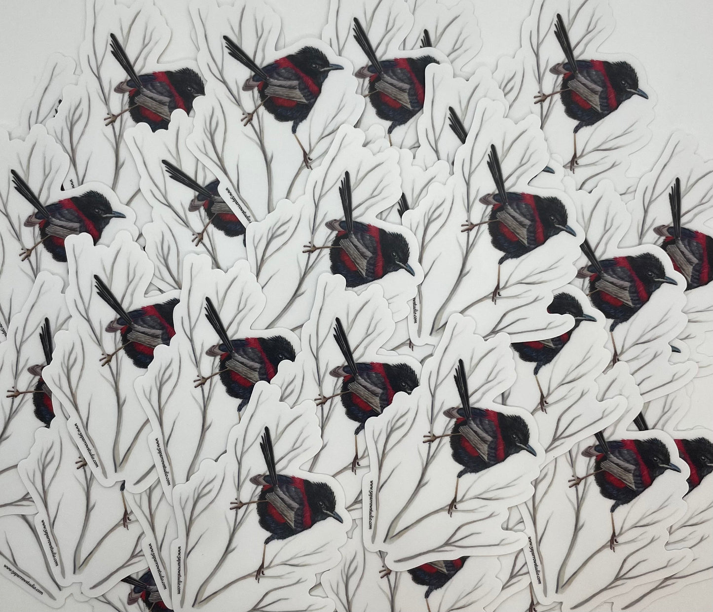 Red-backed Fairywren - Bird Art by KB