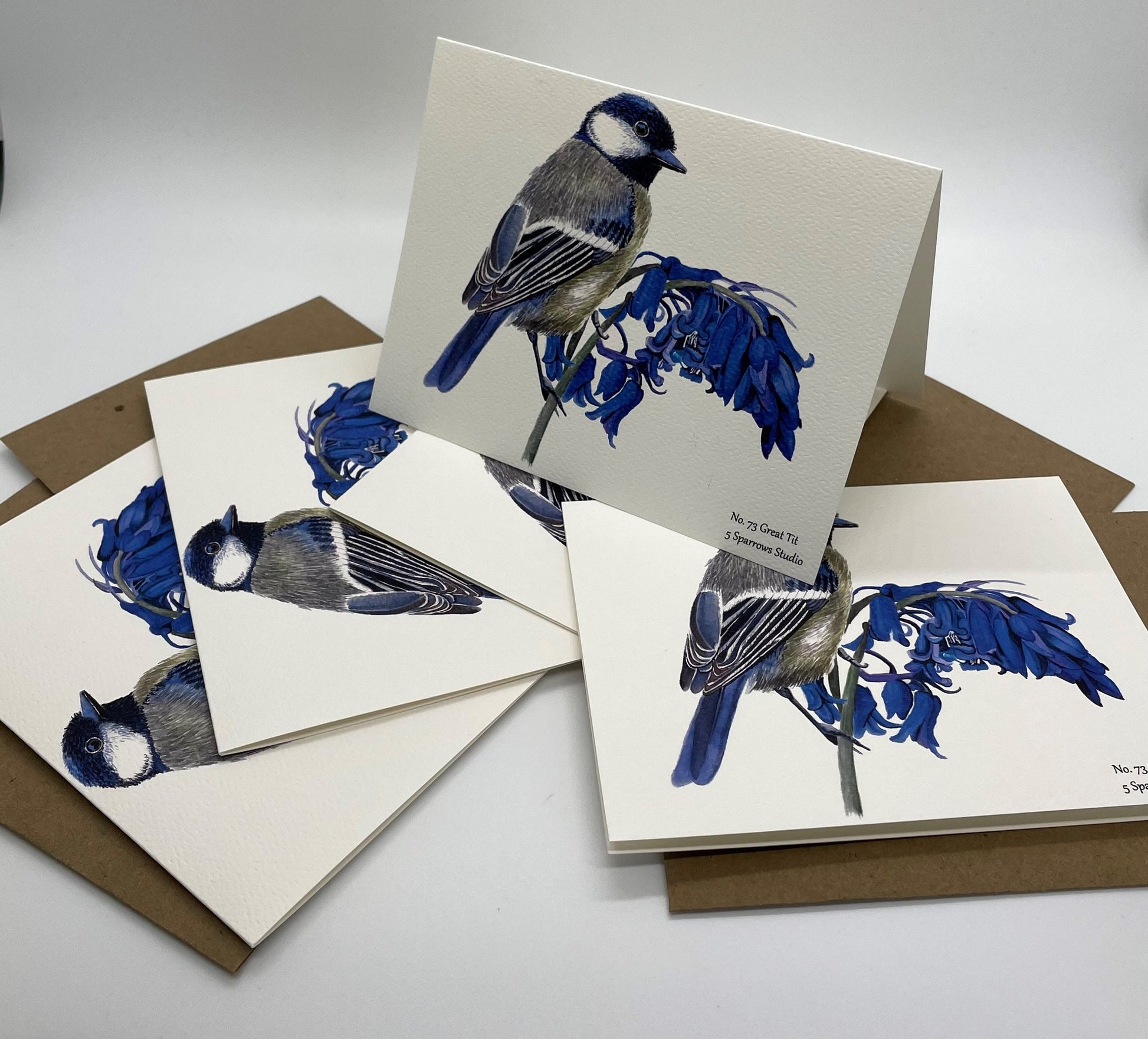 Great Tit - Bird Art by KB