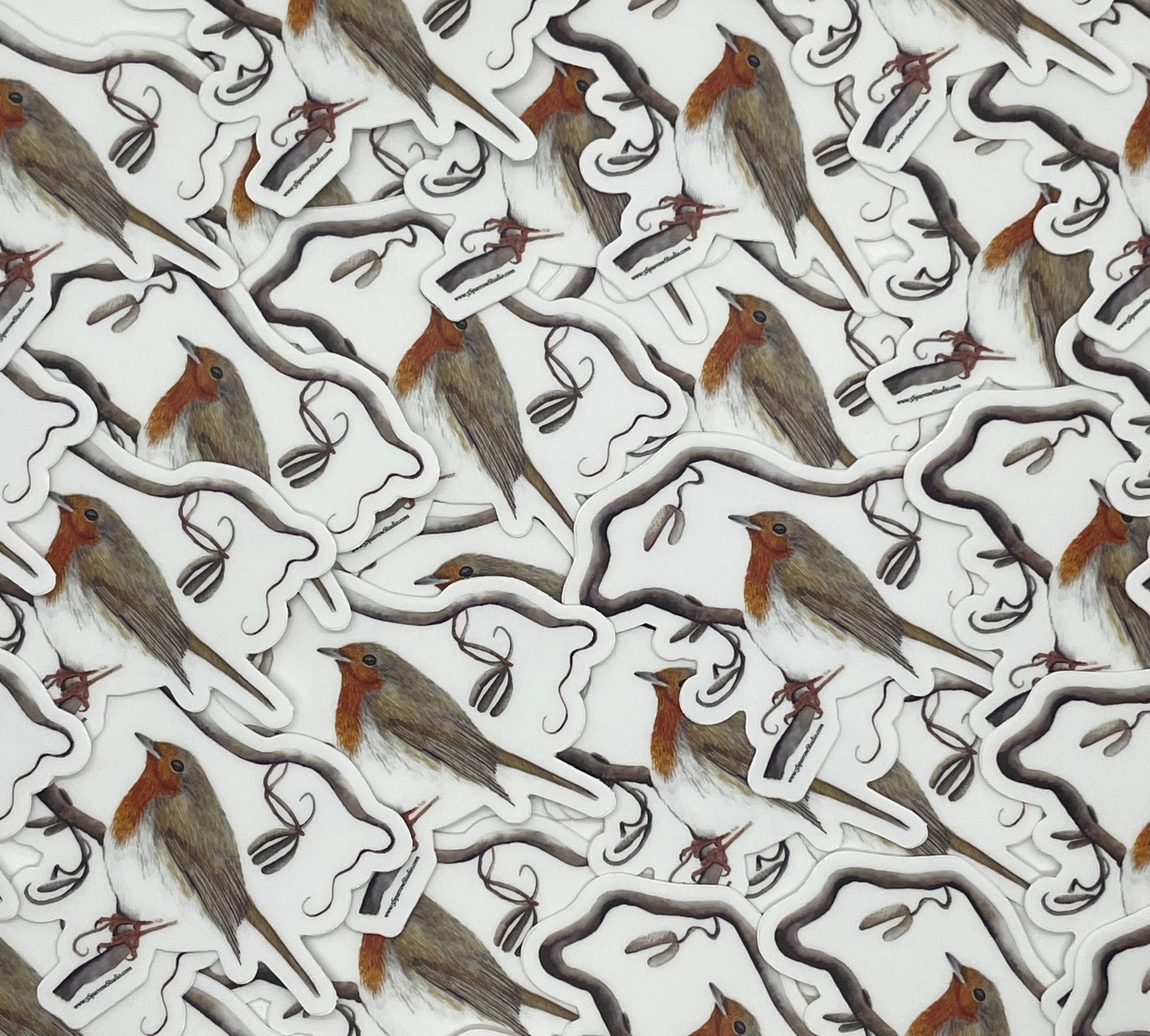 European Robin - Bird Art by KB
