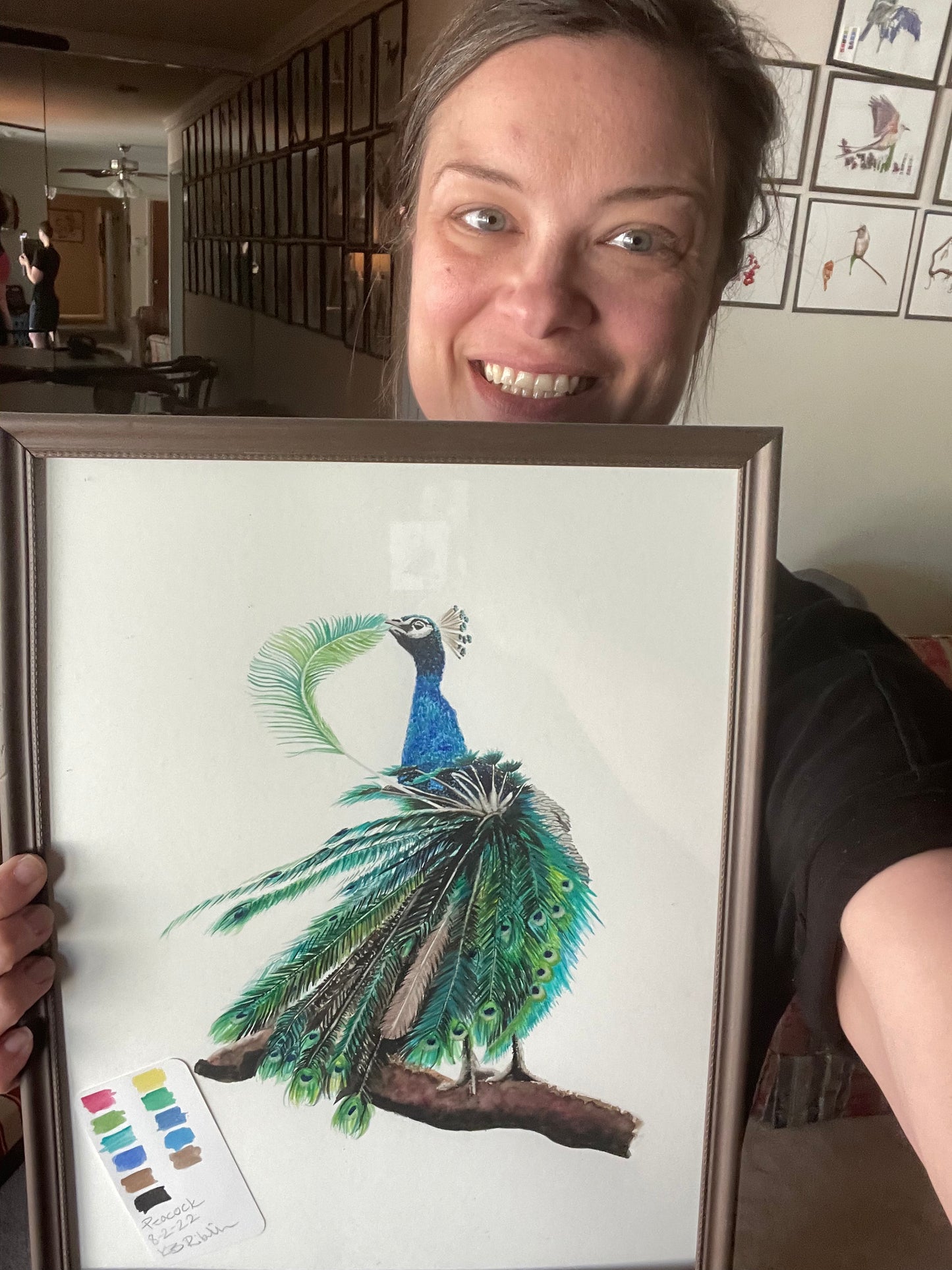 Peacock - Bird Art by KB