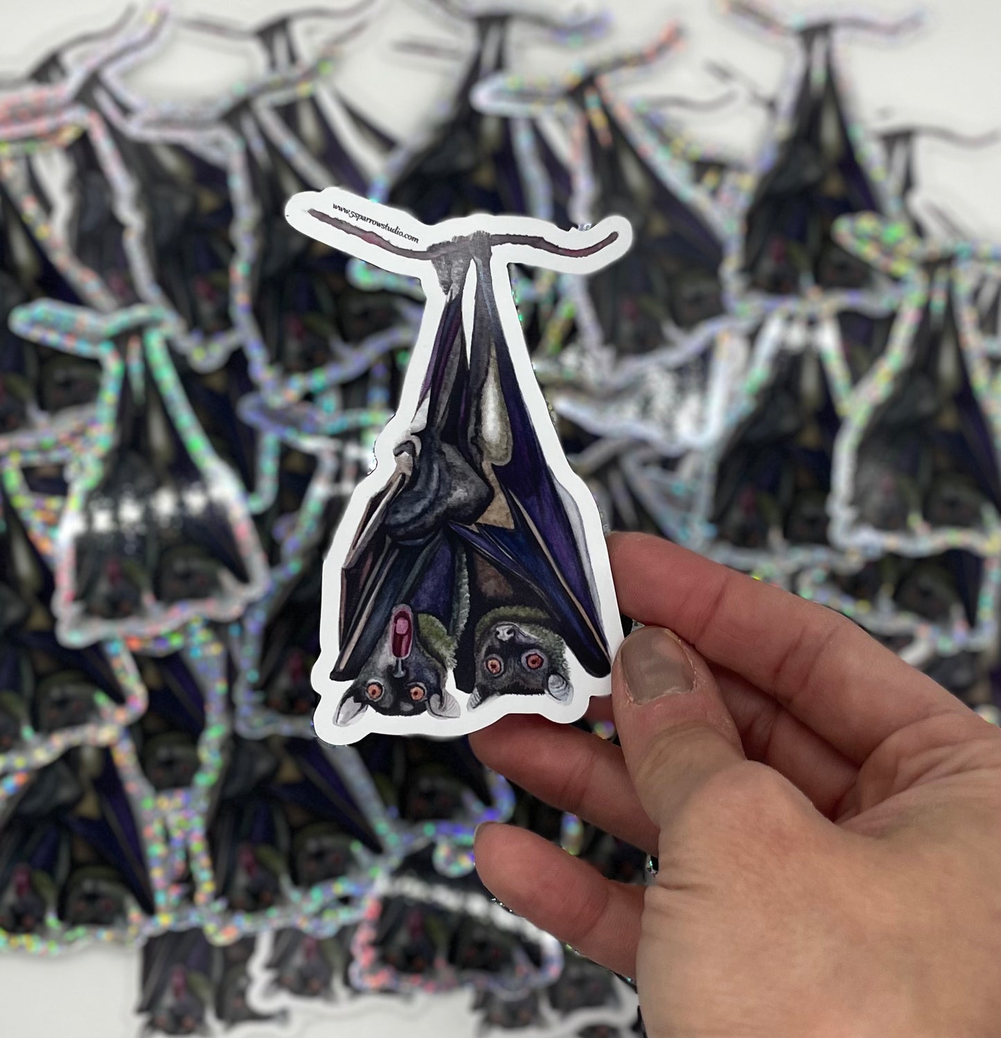 Fruit Bats - Bird Art by KB - Magnet