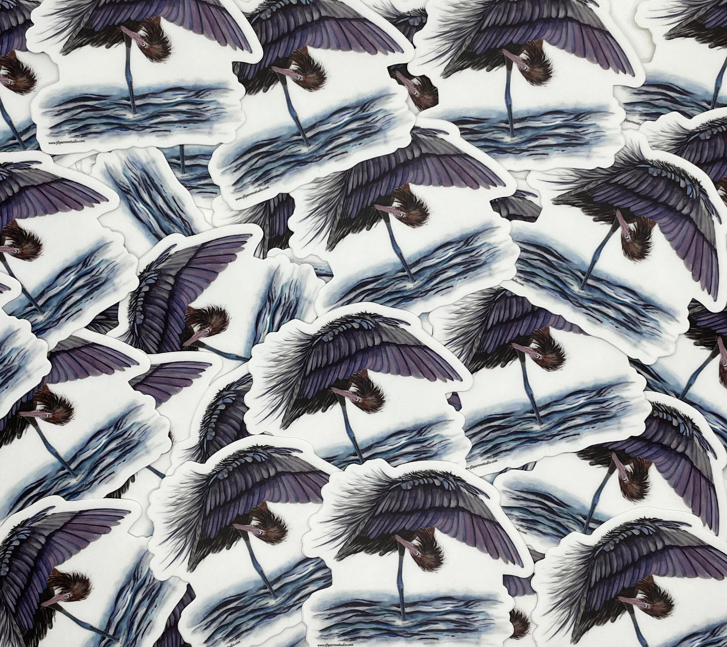 Reddish Egret - Bird Art by KB