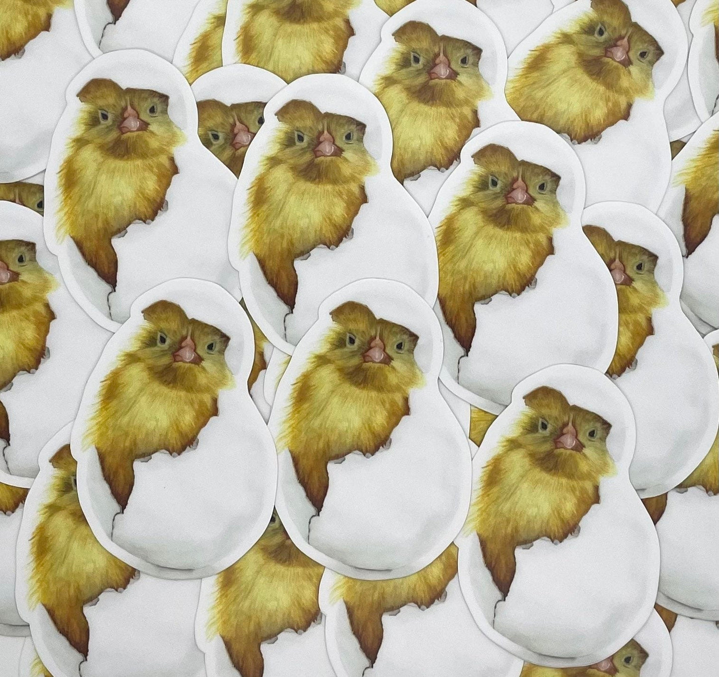 Chick (Hatched) - Bird Art by KB - Sticker