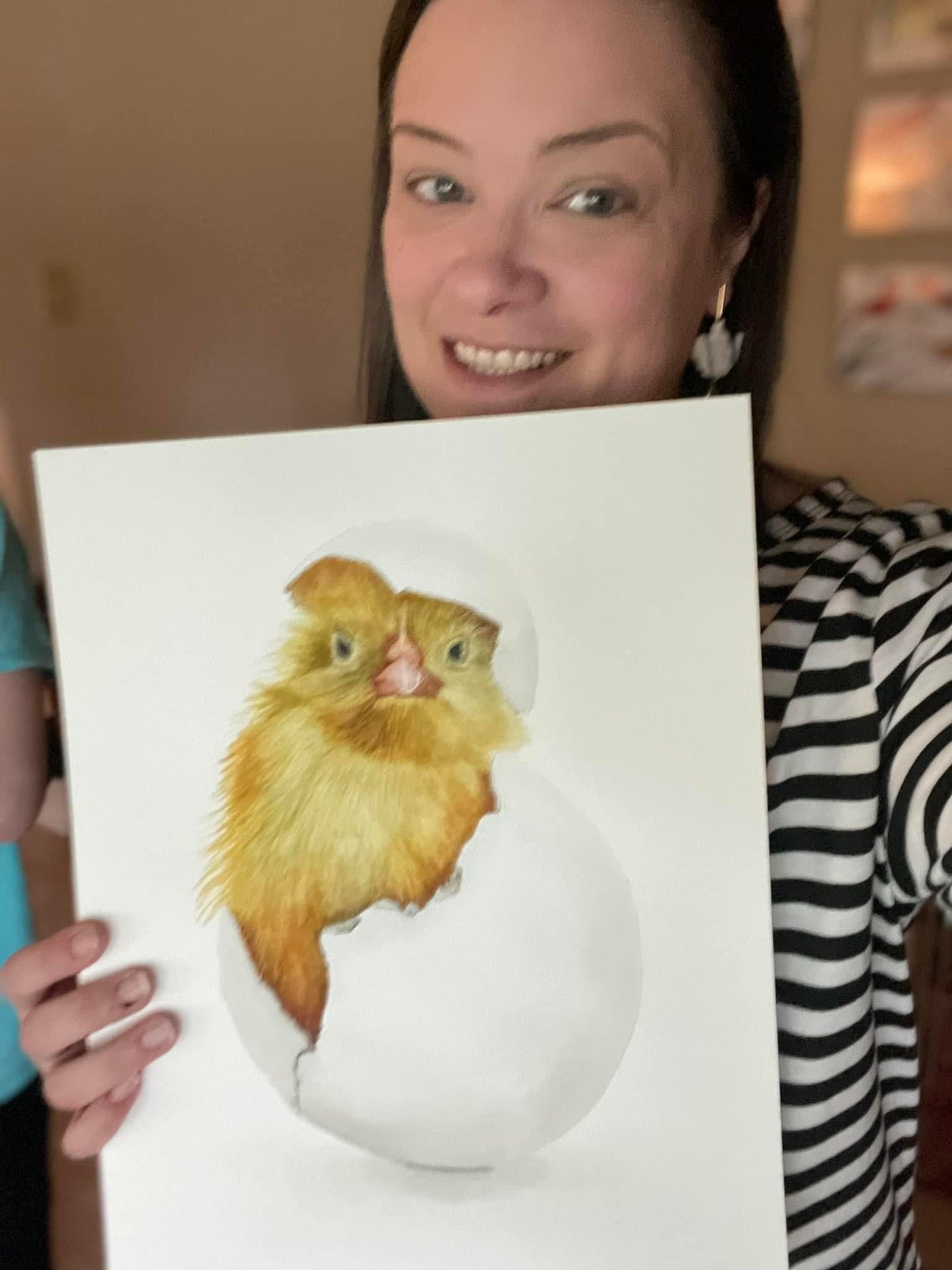 Chick (Hatched) - Bird Art by KB