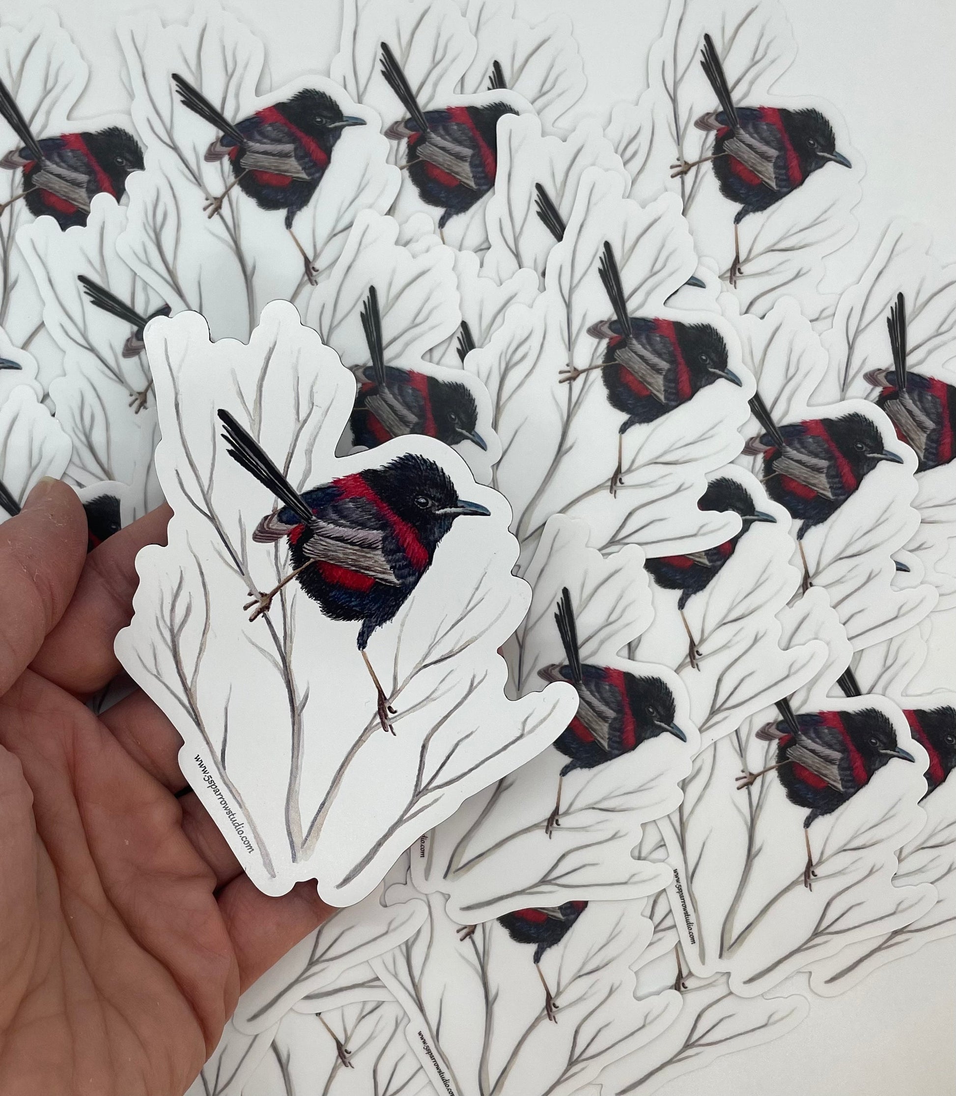 Red-backed Fairywren - Bird Art by KB