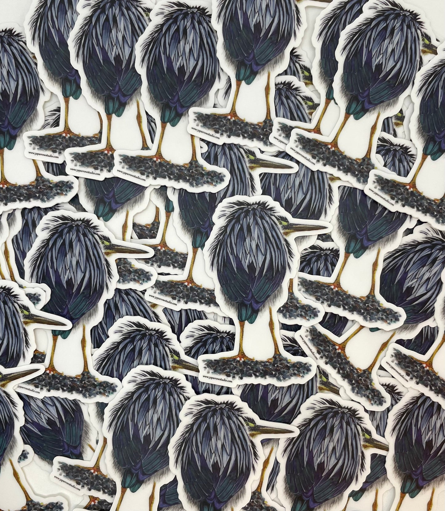 Green Heron - Bird Art by KB