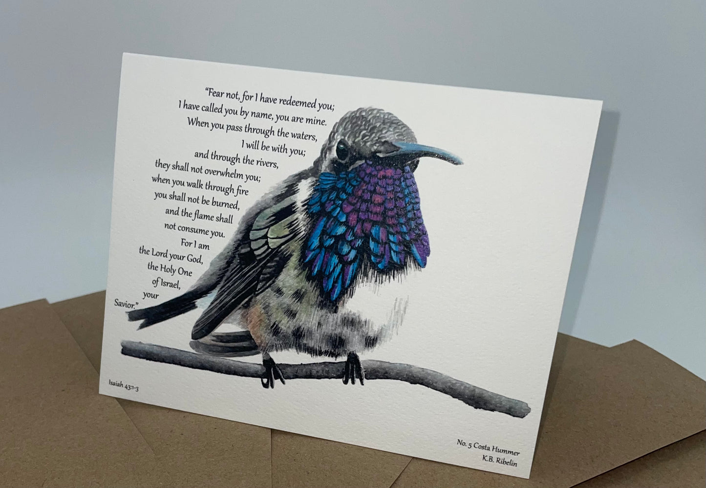 Hummers of Hope Notecards, Set 1