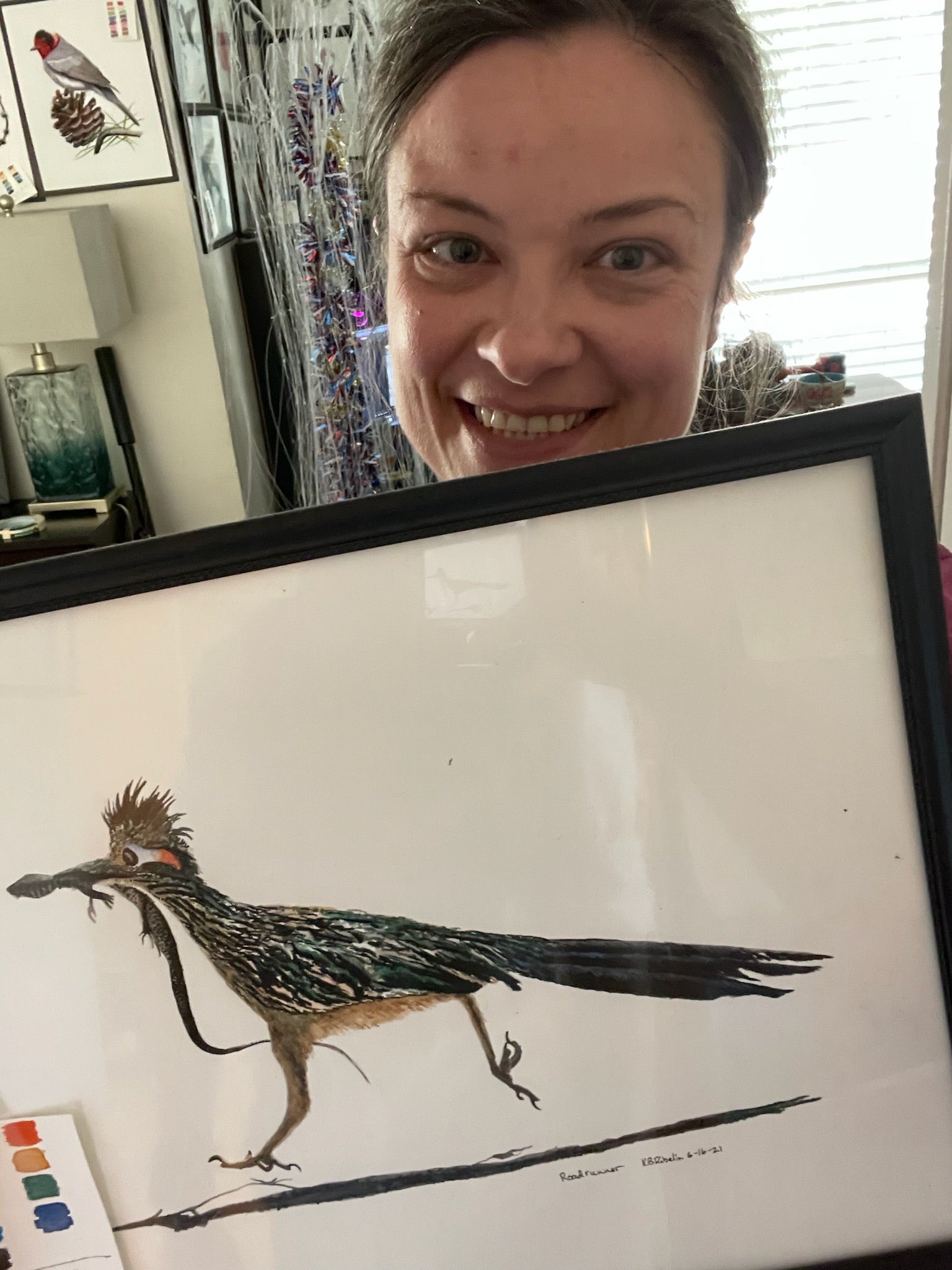 Roadrunner - Bird Art by KB - Original