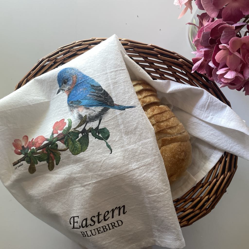 Eastern Bluebird - Bird Art by KB - Towel 2