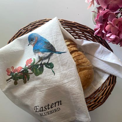 Eastern Bluebird - Bird Art by KB - Towel 2