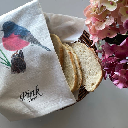 Pink Robin - Bird Art by KB - Towel 2