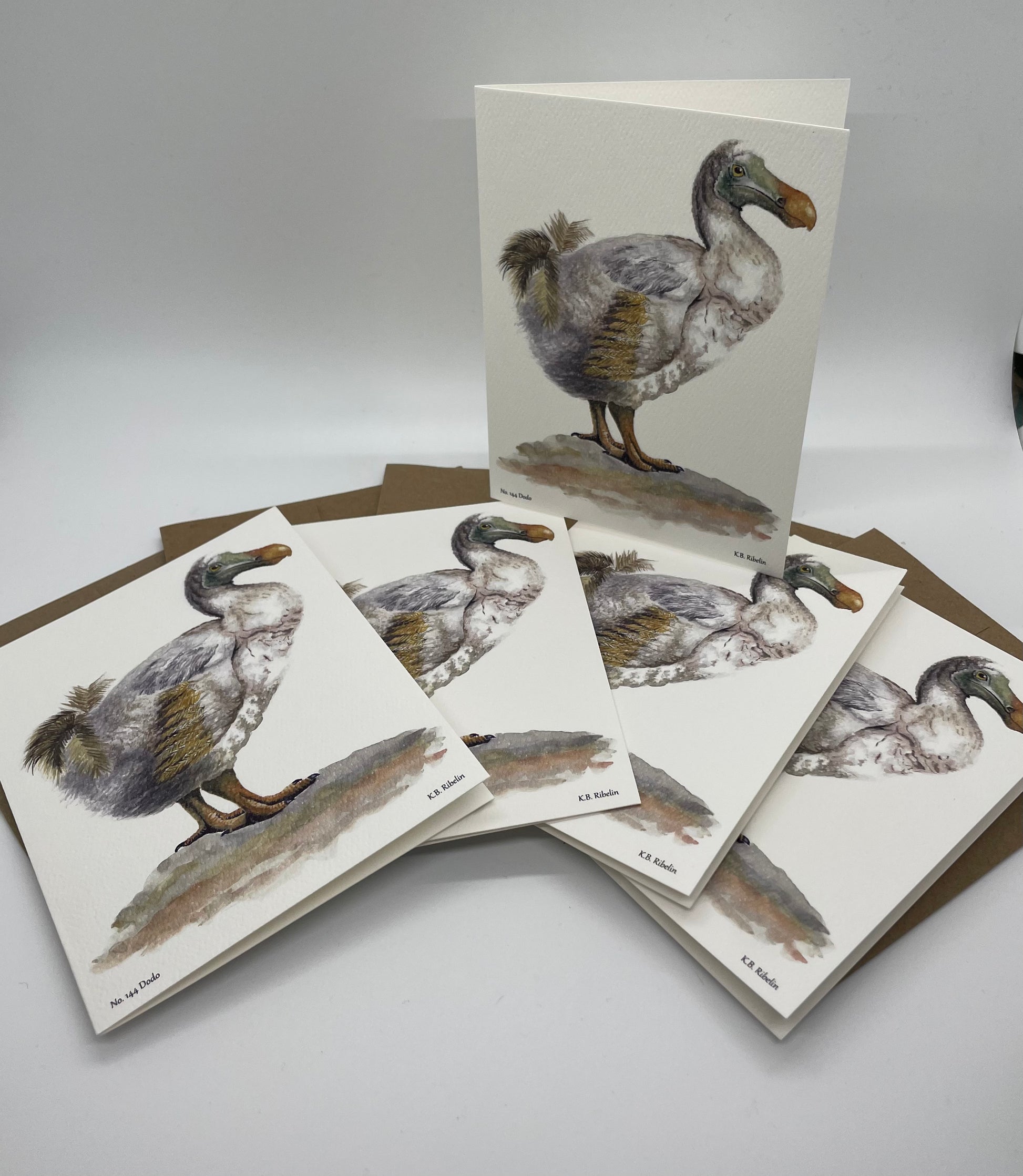 Dodo - Bird Art by KB - Notecard Set