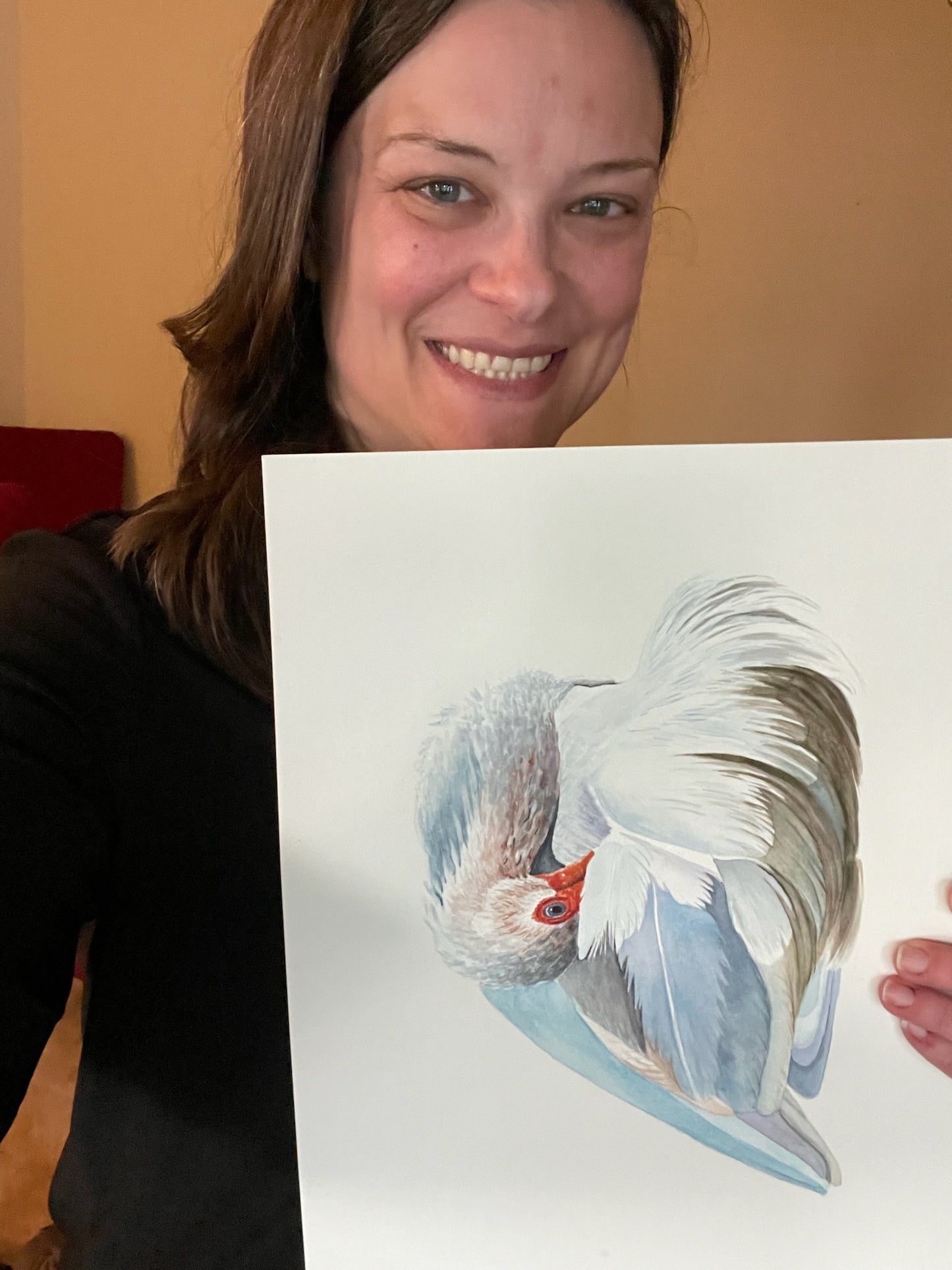 White Ibis - Bird Art by KB - Original