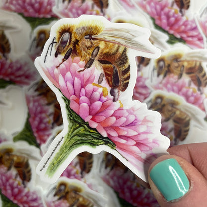 Honey Bee - Bird Art by KB - Sticker