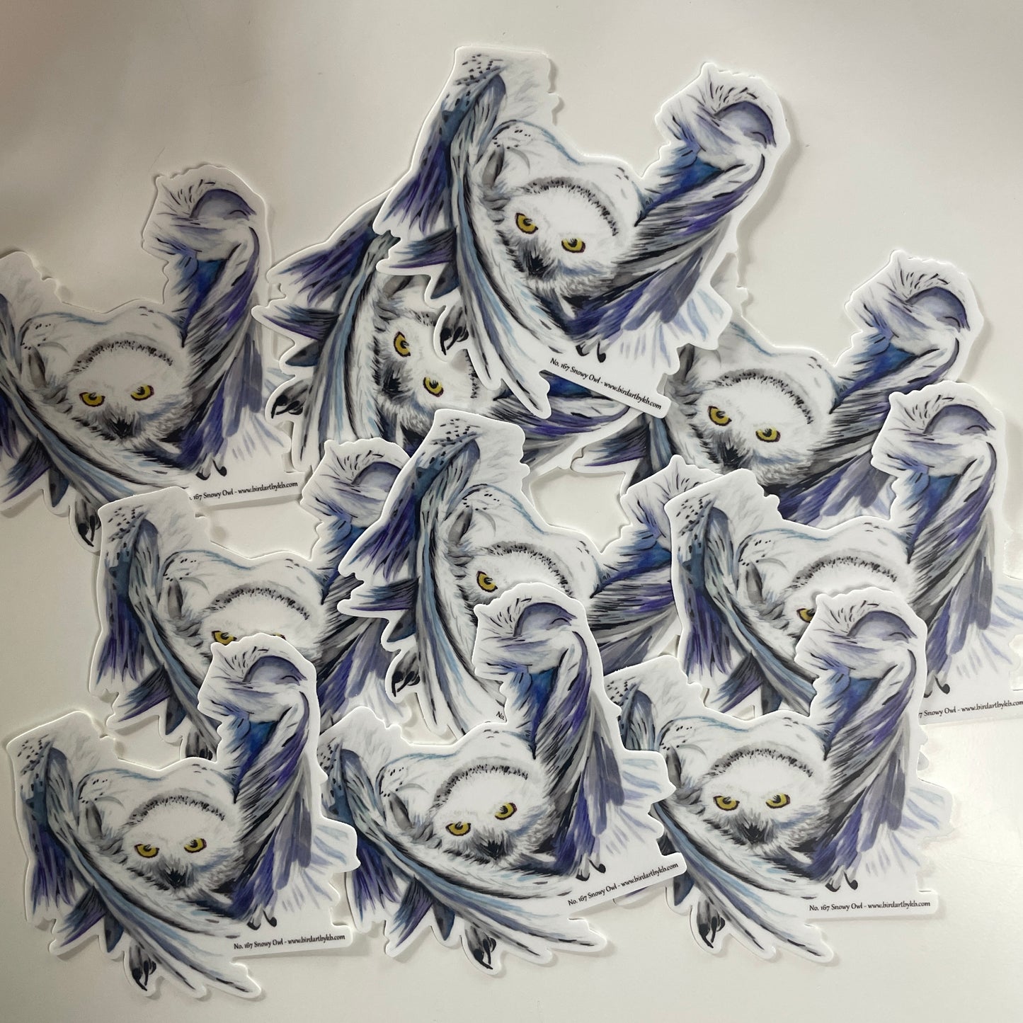 Snowy Owl - Bird Art by KB - Sticker