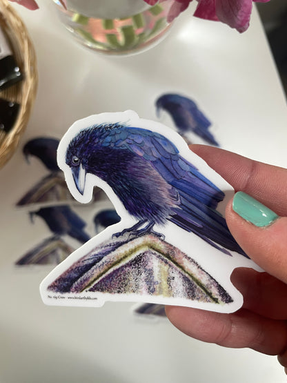 Crow - Bird Art by KB - Sticker