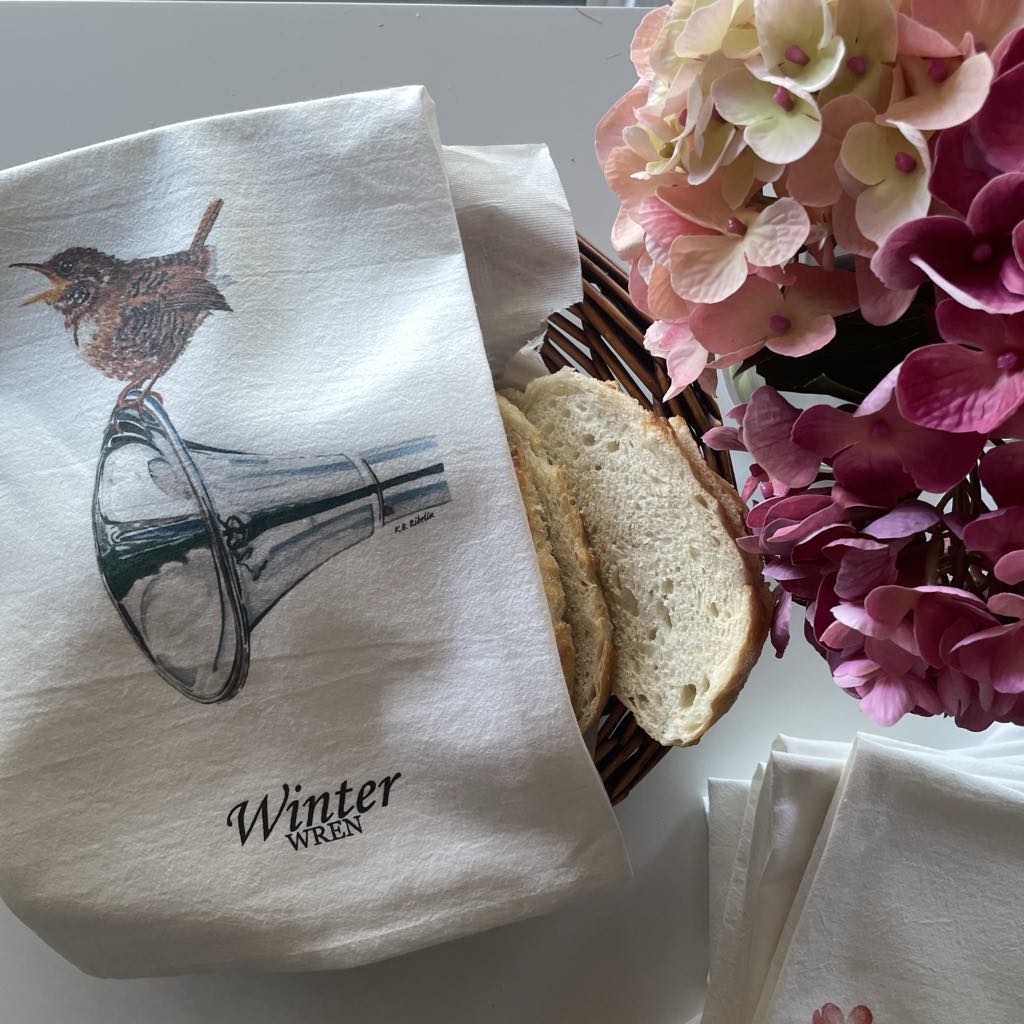 Winter Wren - Bird Art by KB - Towel 2