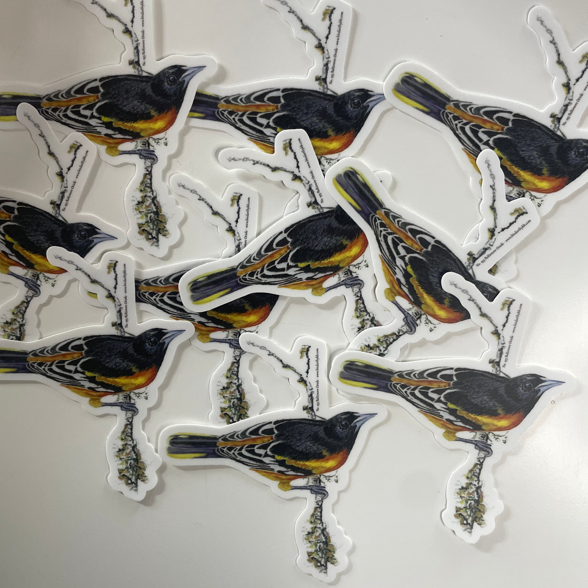 Baltimore Oriole - Bird Art by KB - Sticker