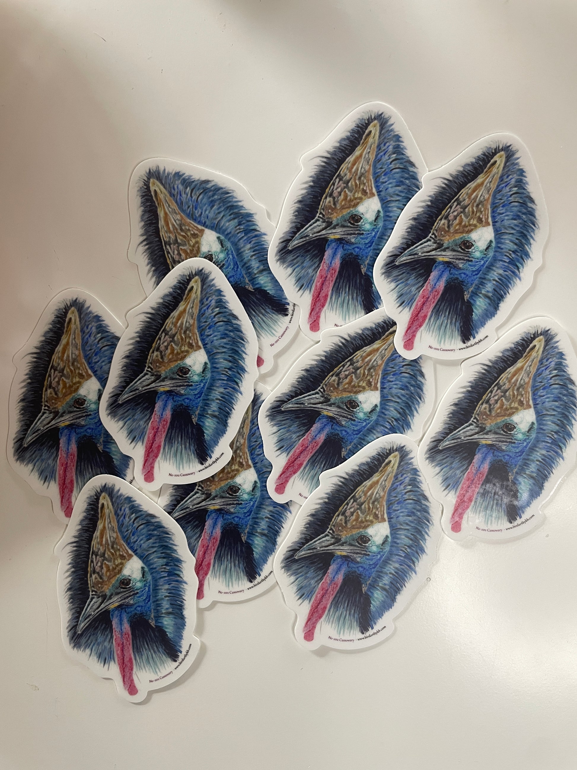 Cassowary - Bird Art by KB - Sticker