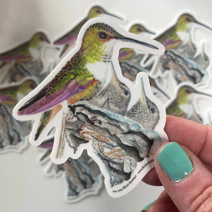 Allen's Hummingbird - Bird Art by KB - Sticker