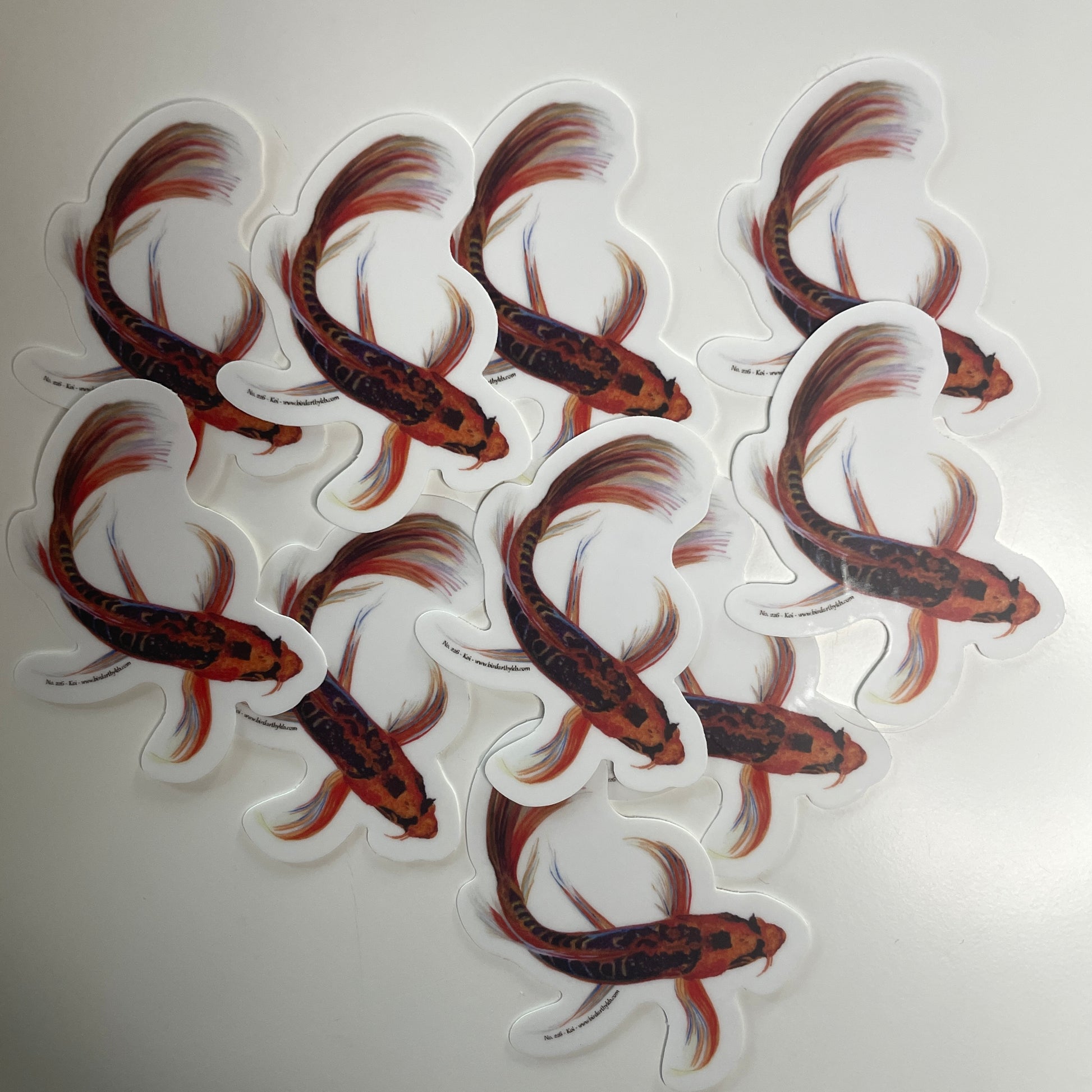 Koi - Bird Art by KB - Sticker