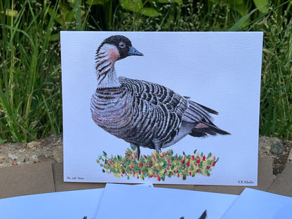 Nene - Bird Art by KB -Notecard