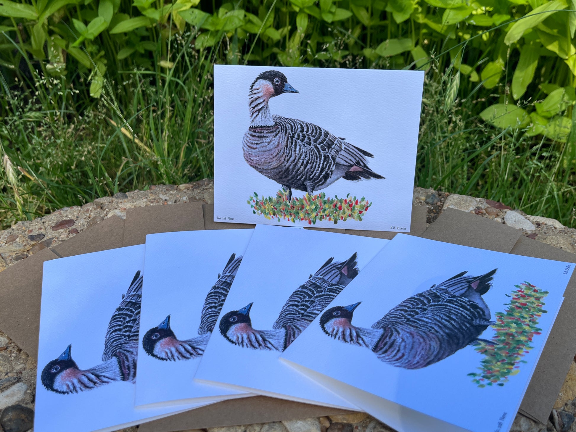 Nene - Bird Art by KB -Notecard Set