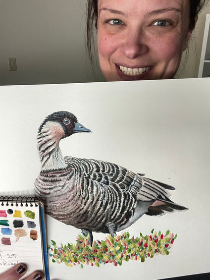 Nene - Bird Art by KB - Original