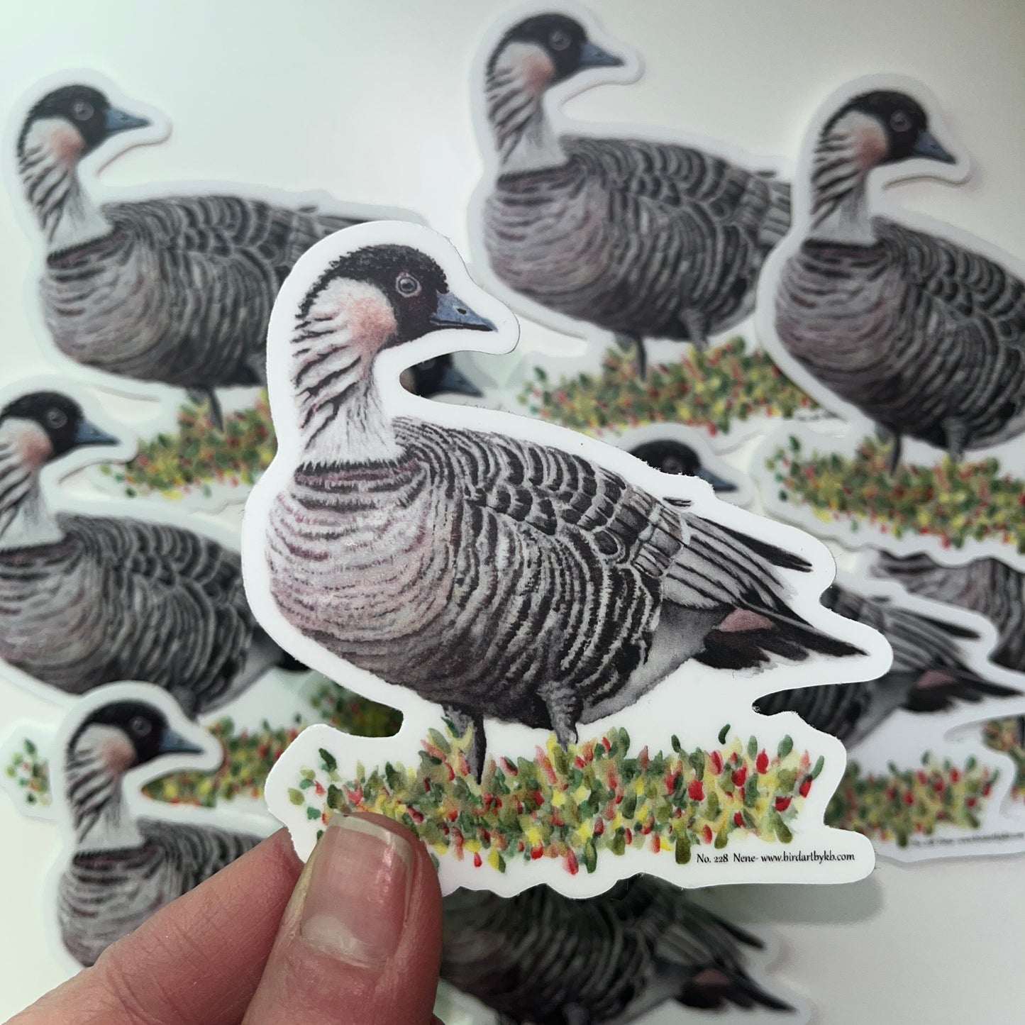 Nene - Bird Art by KB - Sticker
