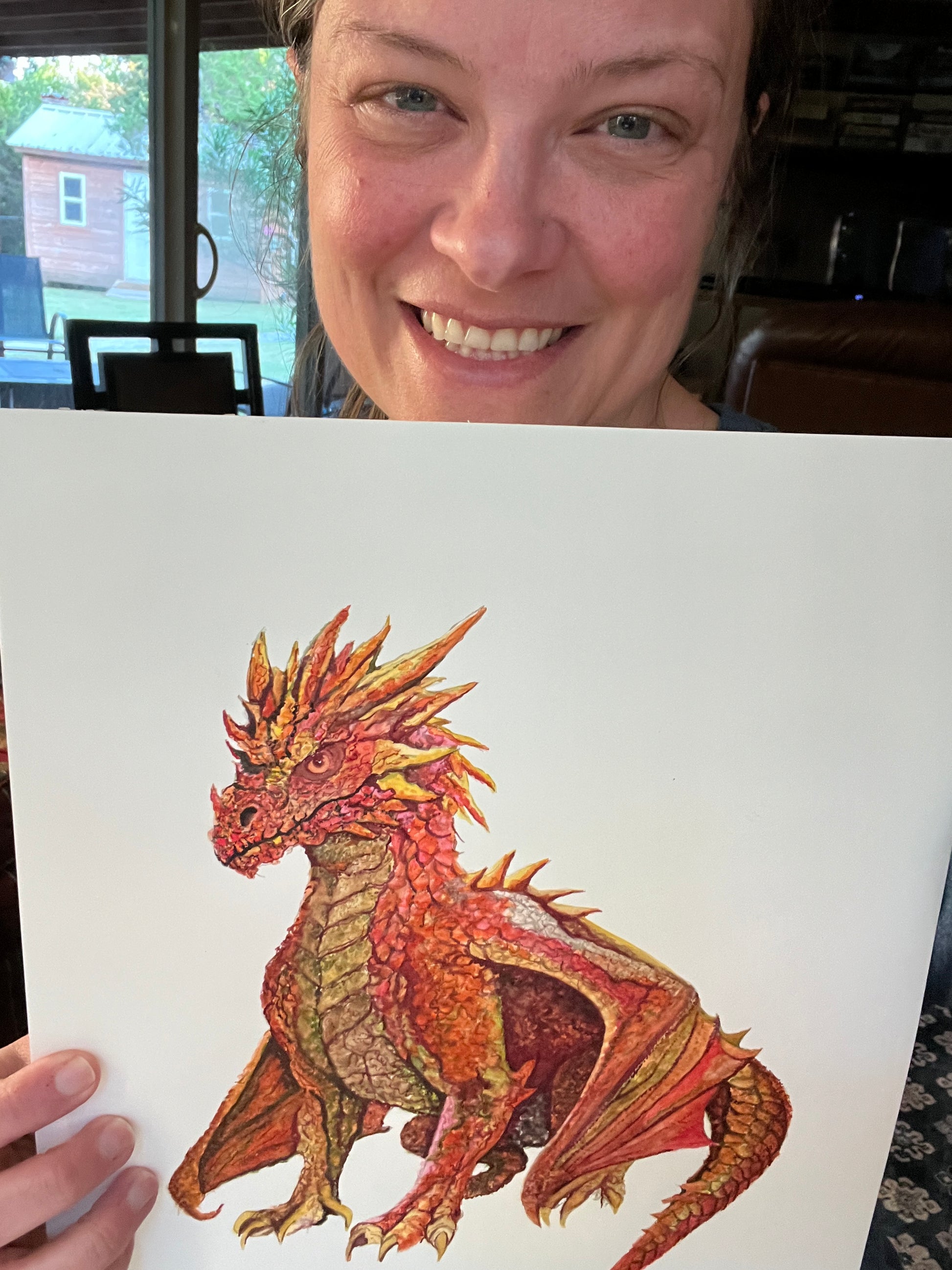 Dragon - Bird Art by KB - Original