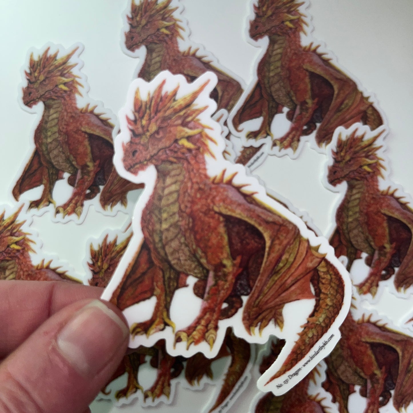 Dragon - Bird Art by KB - Sticker