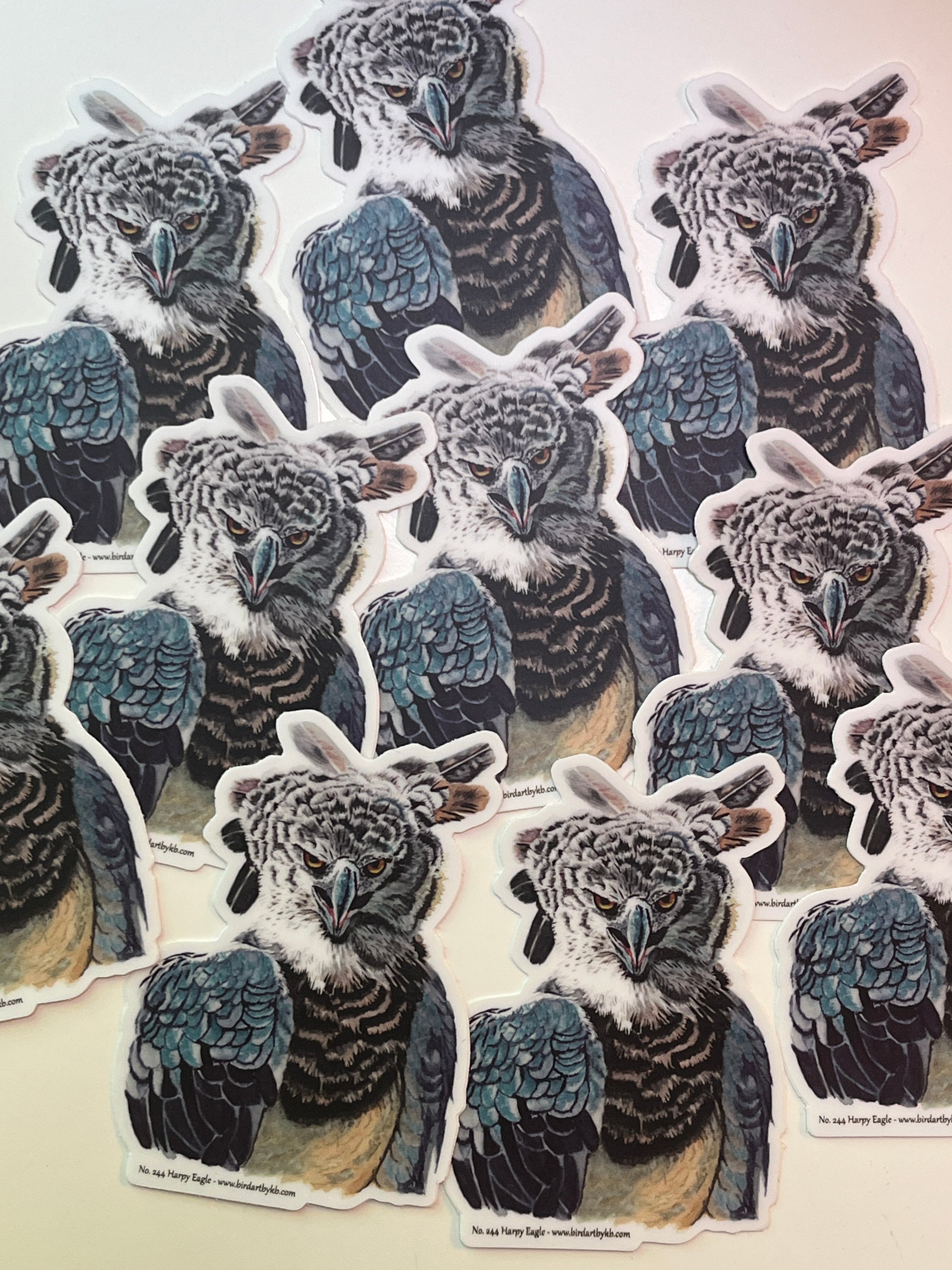 Harpy Eagle - Bird Art by KB - Sticker