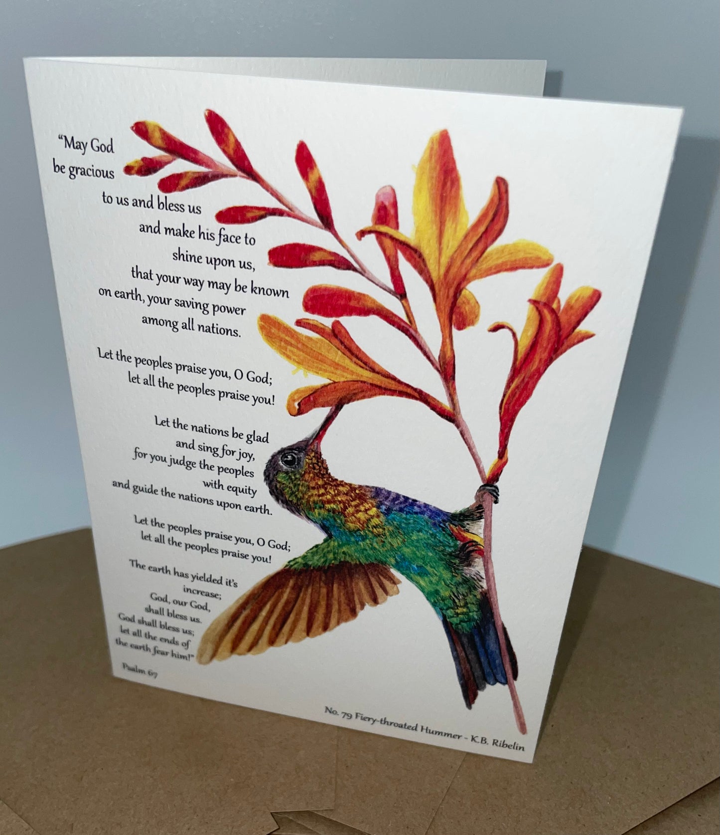 Hummers of Hope, Set 1…'God Hears You' Series Folded Notecards with Envelopes.